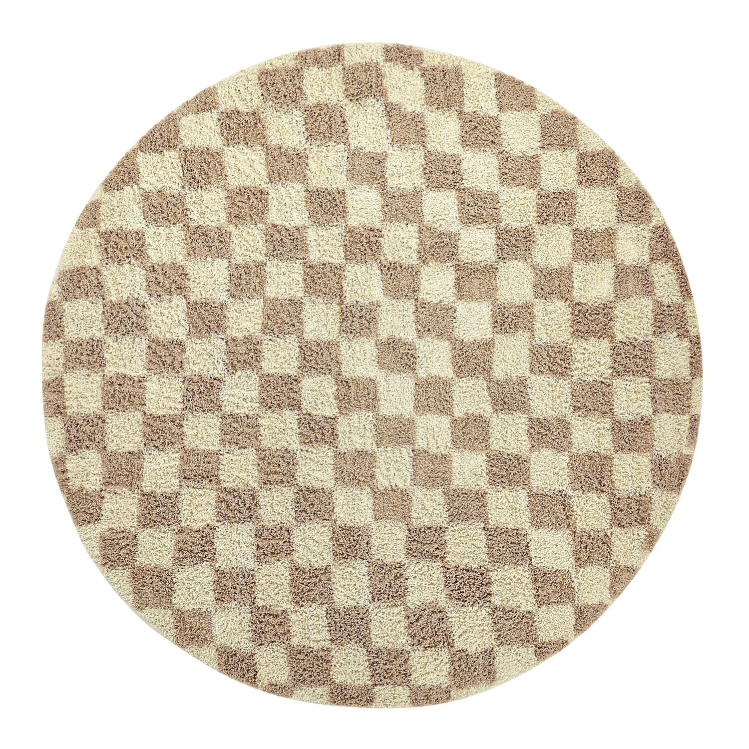 Runde tepper - Elsey Natural Cotton Shaggy (krem/sand) (Størrelse: Ø 240 cm)
