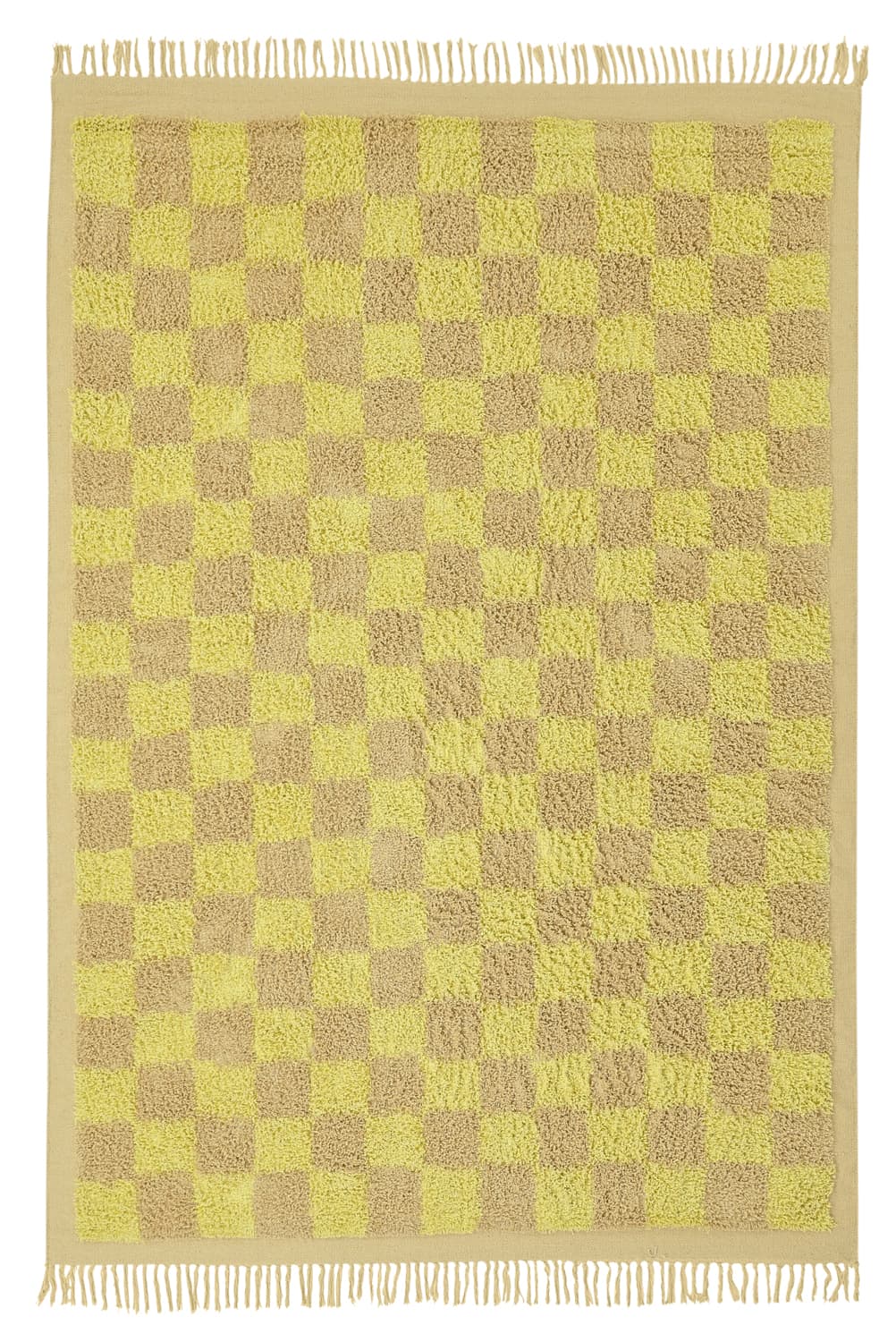 Ryetepper - Elsey Natural Cotton Shaggy (gul/beige) (Størrelse: 240 x 340 cm)