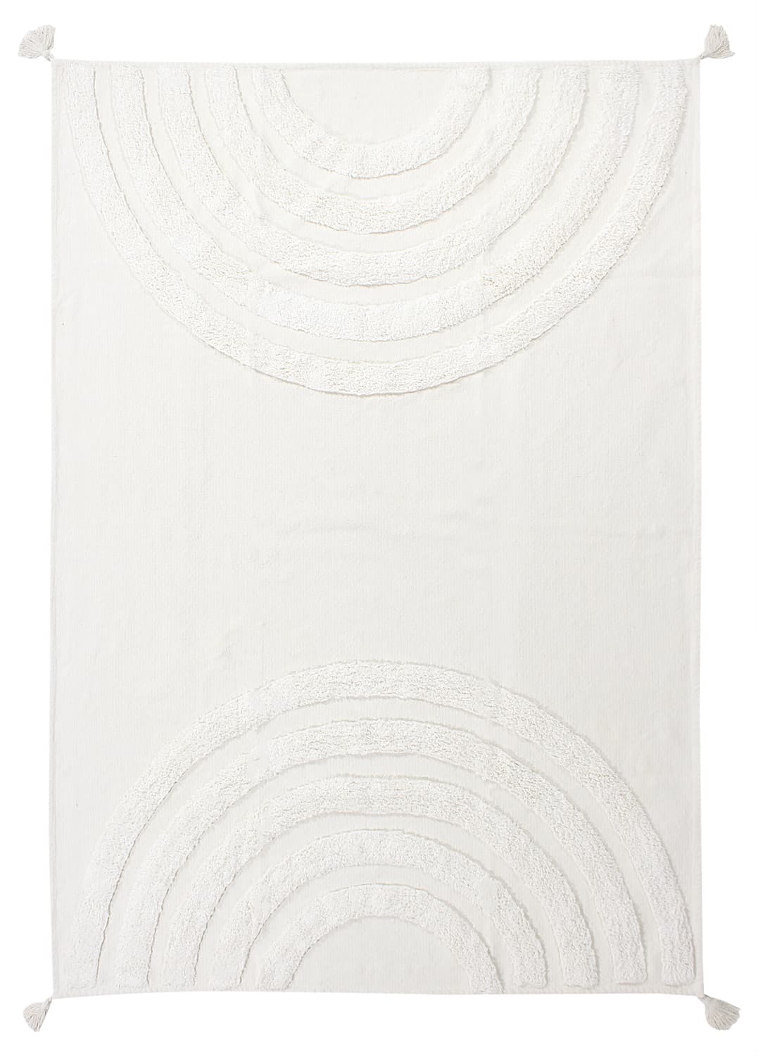 Ryetepper - Everly Natural Cotton Shaggy (offwhite) (Størrelse: 240 x 340 cm)
