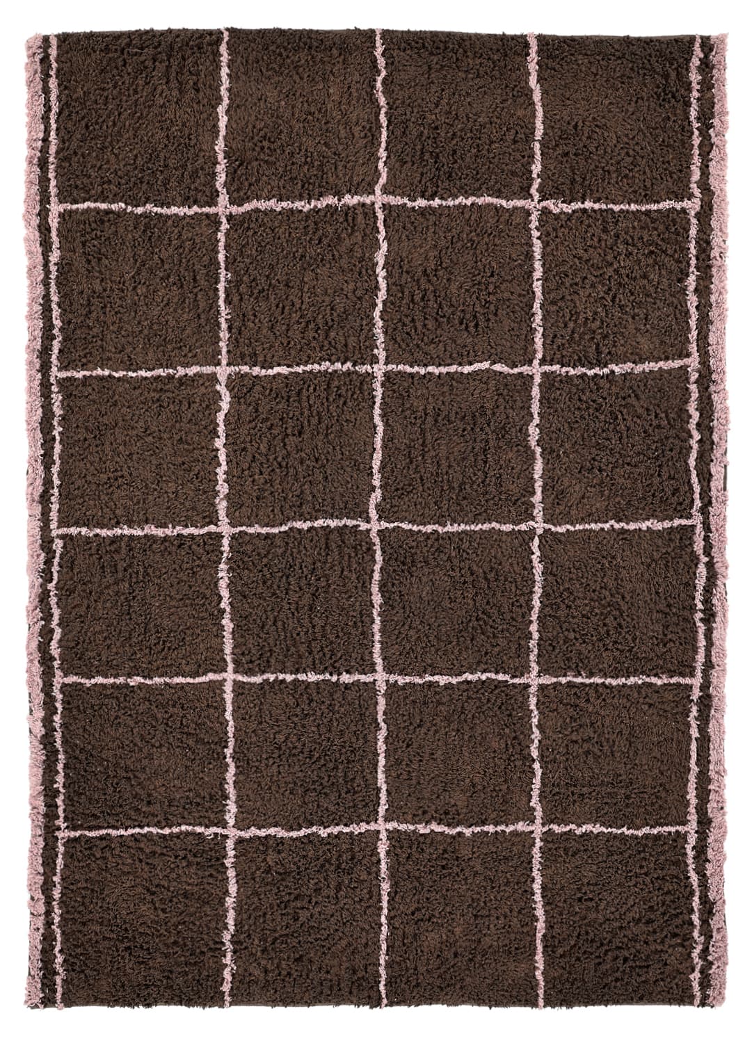 Ryetepper - Lana Natural Cotton Shaggy (brun) (Størrelse: 240 x 340 cm)