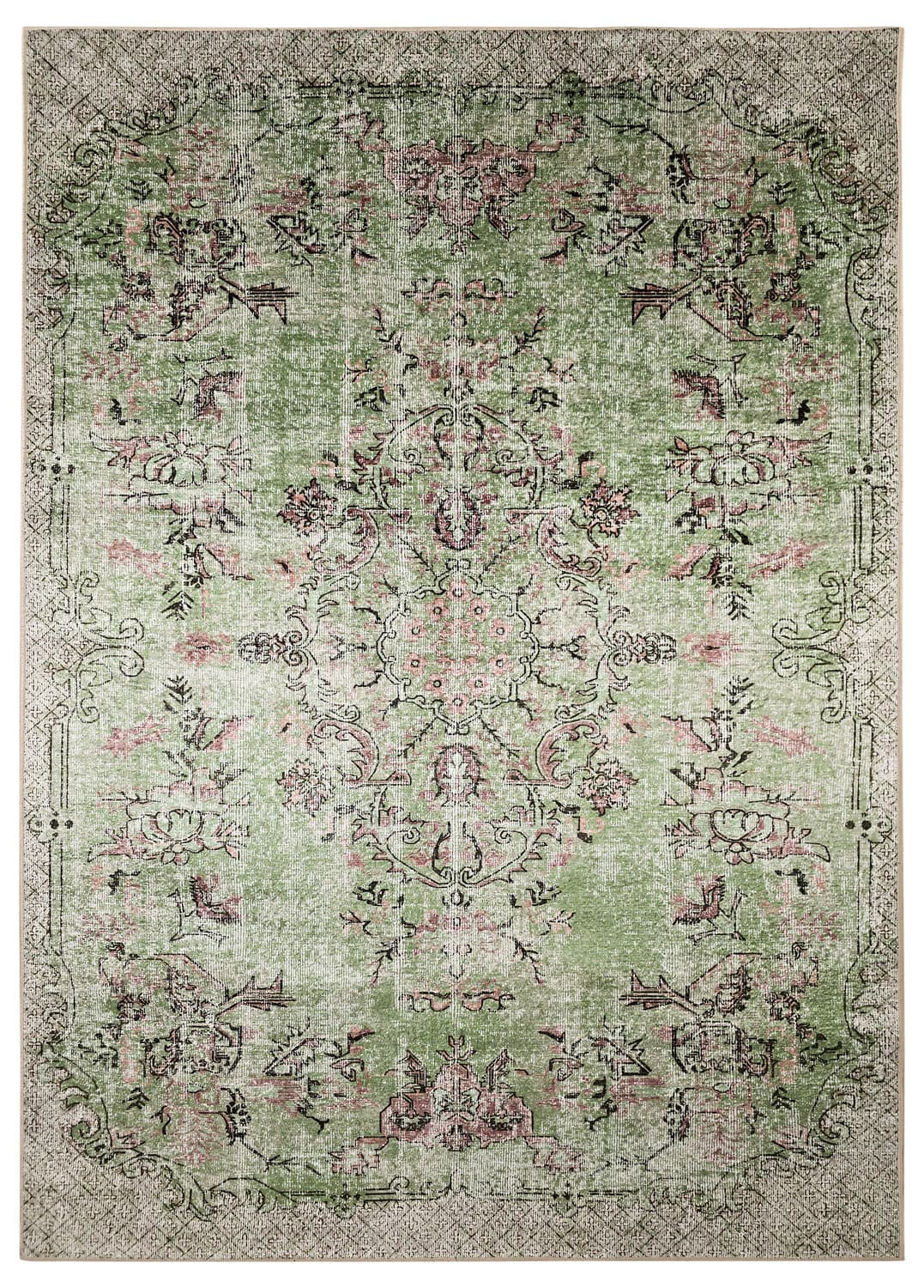Wilton-teppe - Rosalie (grønn) (Størrelse: 160 x 230 cm)