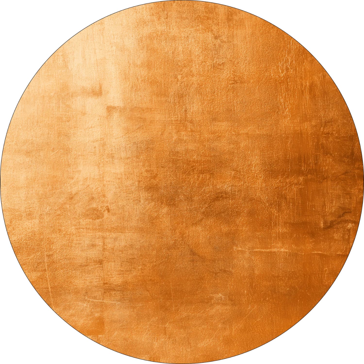 Rundt teppe - Artena (oransje) (Størrelse: Ø 200 cm)