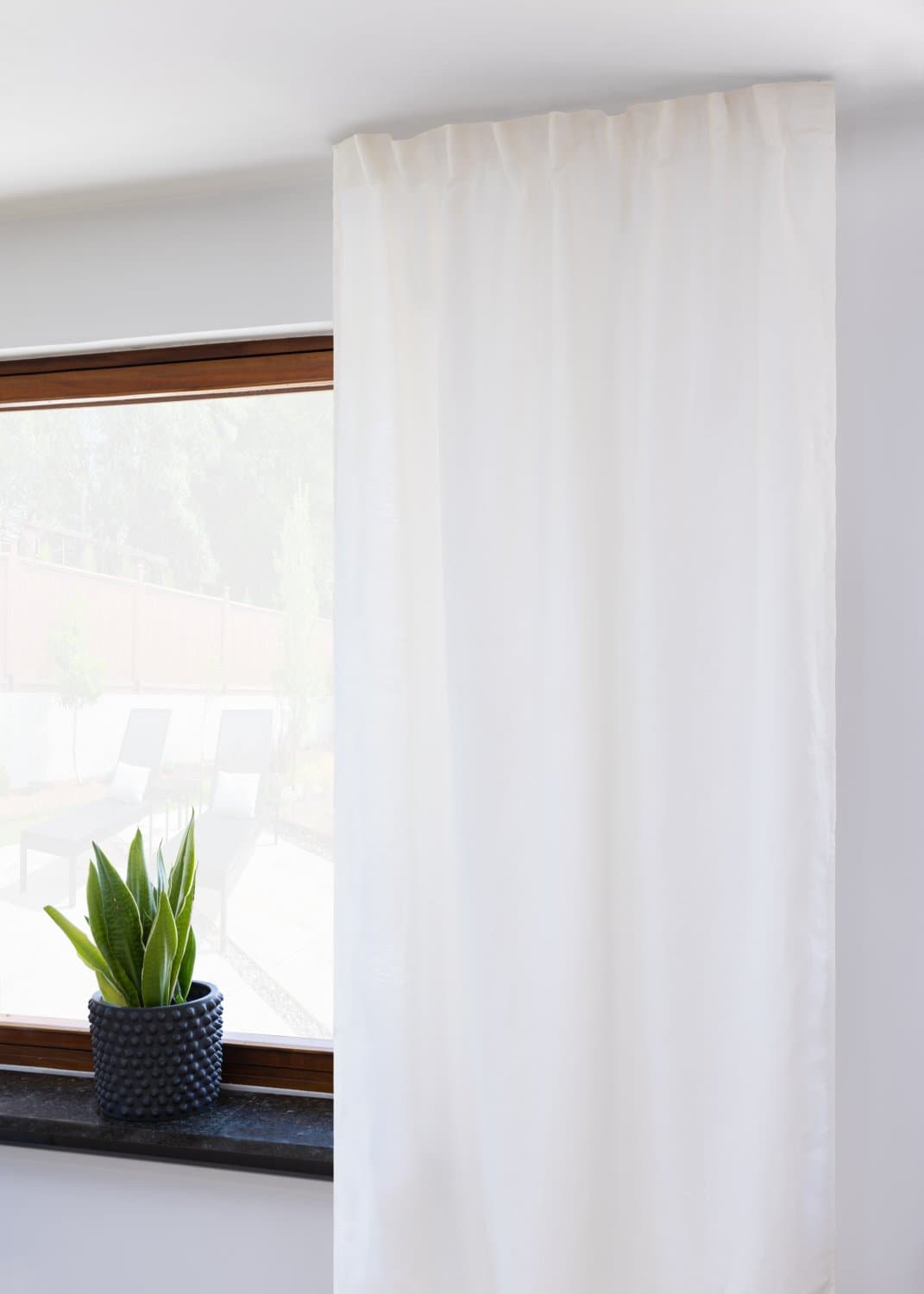 Gardin - Mira (beige) (Størrelse: 145 x 300 cm)