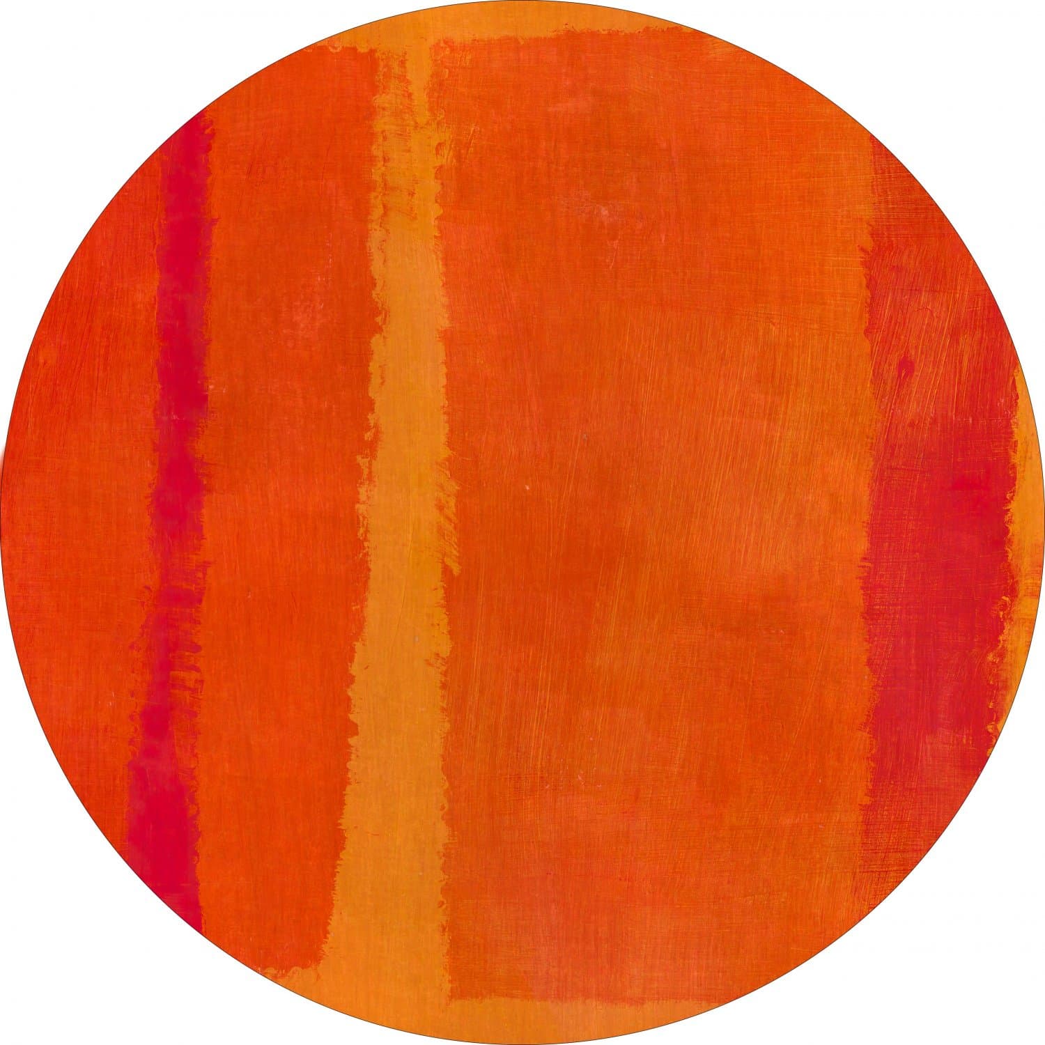 Rundt teppe - Asti (oransje) (Størrelse: Ø 200 cm)