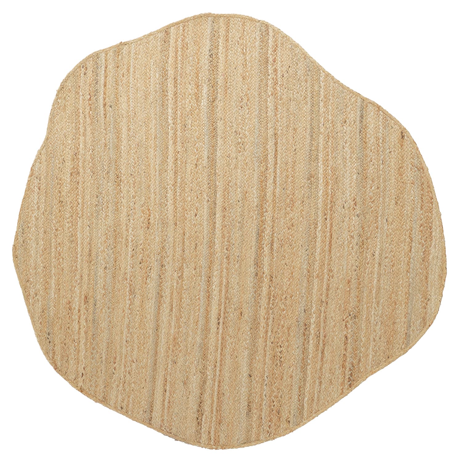 Uregelmessig rund juteteppe - San Francisco (jute) (Størrelse: Ø 200 cm)