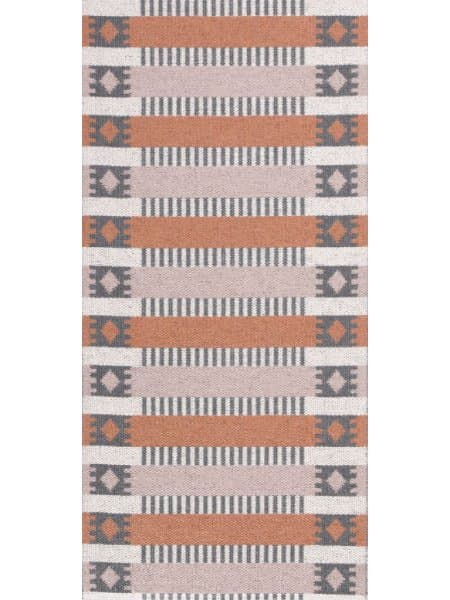 Plastmatter - Horredsmattan Märta (rost/rosa) (Størrelse: 70 x 400 cm)