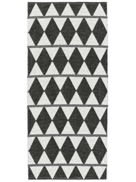 Plastmatter - Horredsmattan Zigge (sort) (Størrelse: 70 x 350 cm)