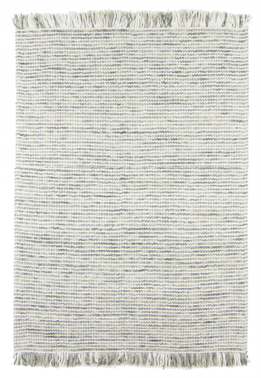 Ullteppe - Plockton (grå/hvit/grønn) (Størrelse: 200 x 200 cm (firkantet form))