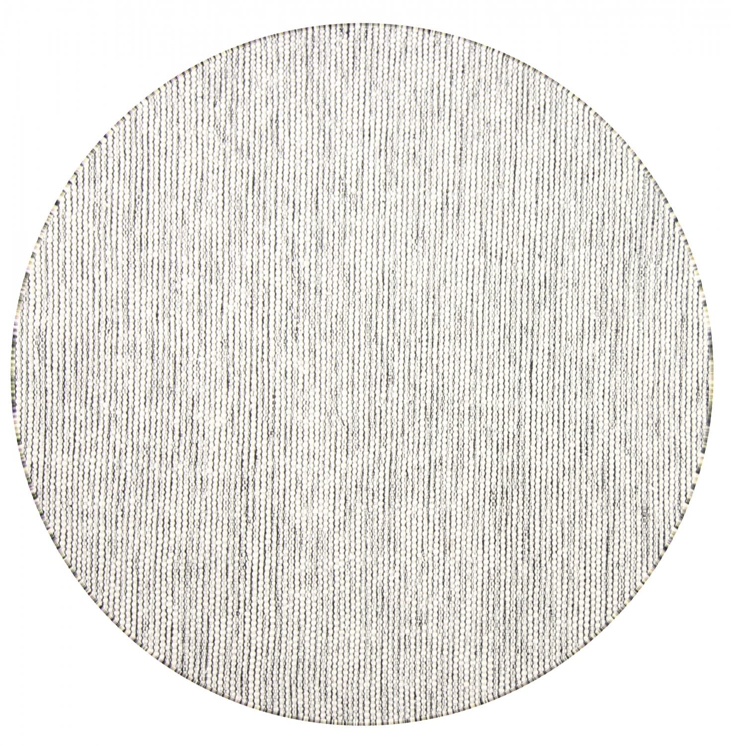 Runde tepper - Otago (svart/hvit) (Størrelse: Ø 240 cm)