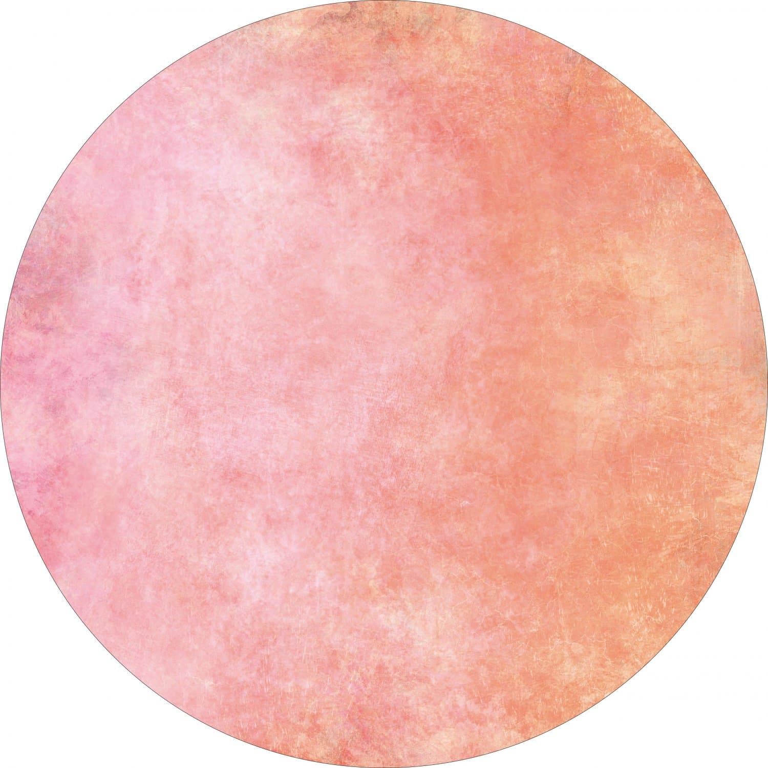 Rundt teppe - Baden (rosa) (Størrelse: Ø 240 cm)