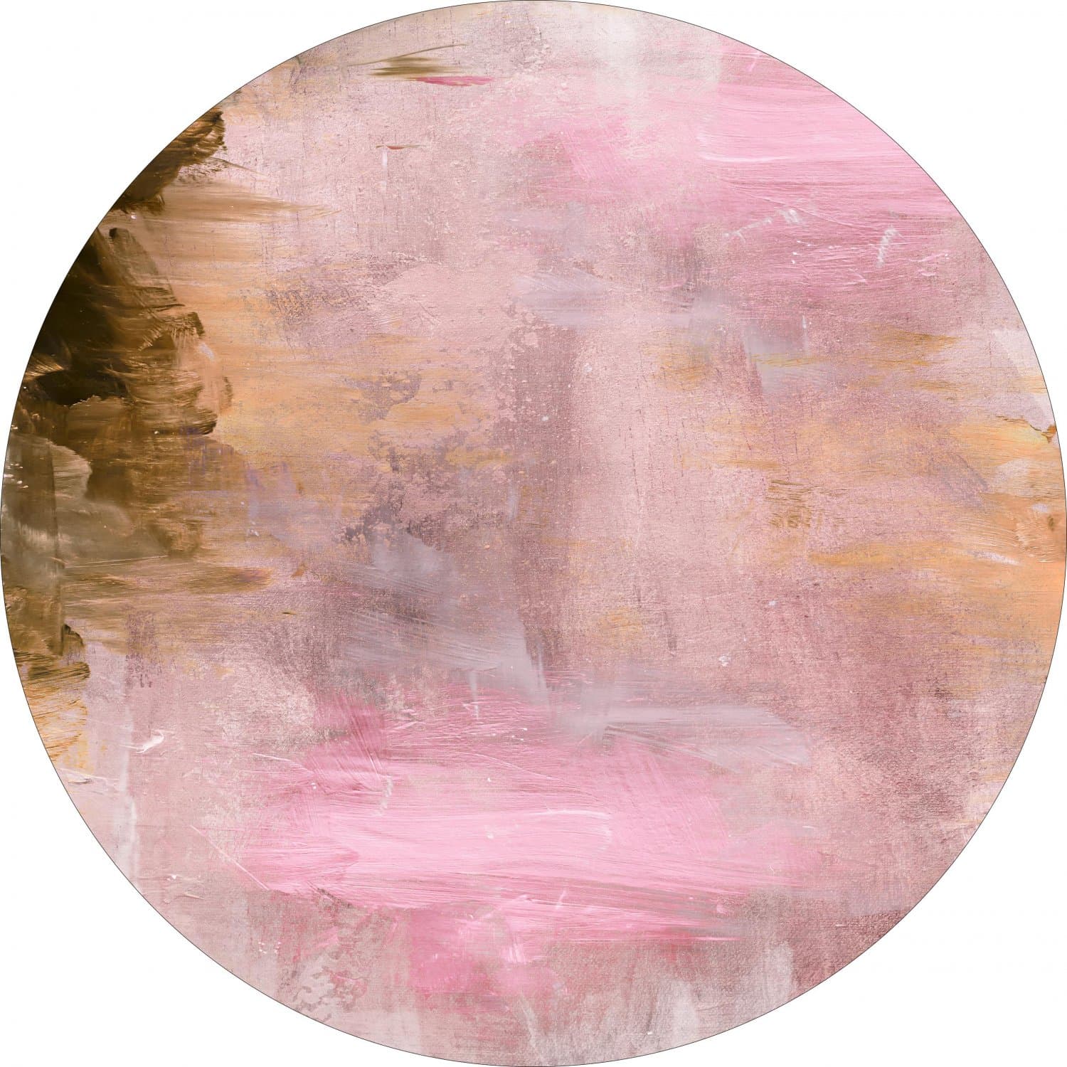 Rundt teppe - Bonn (rosa) (Størrelse: Ø 200 cm)