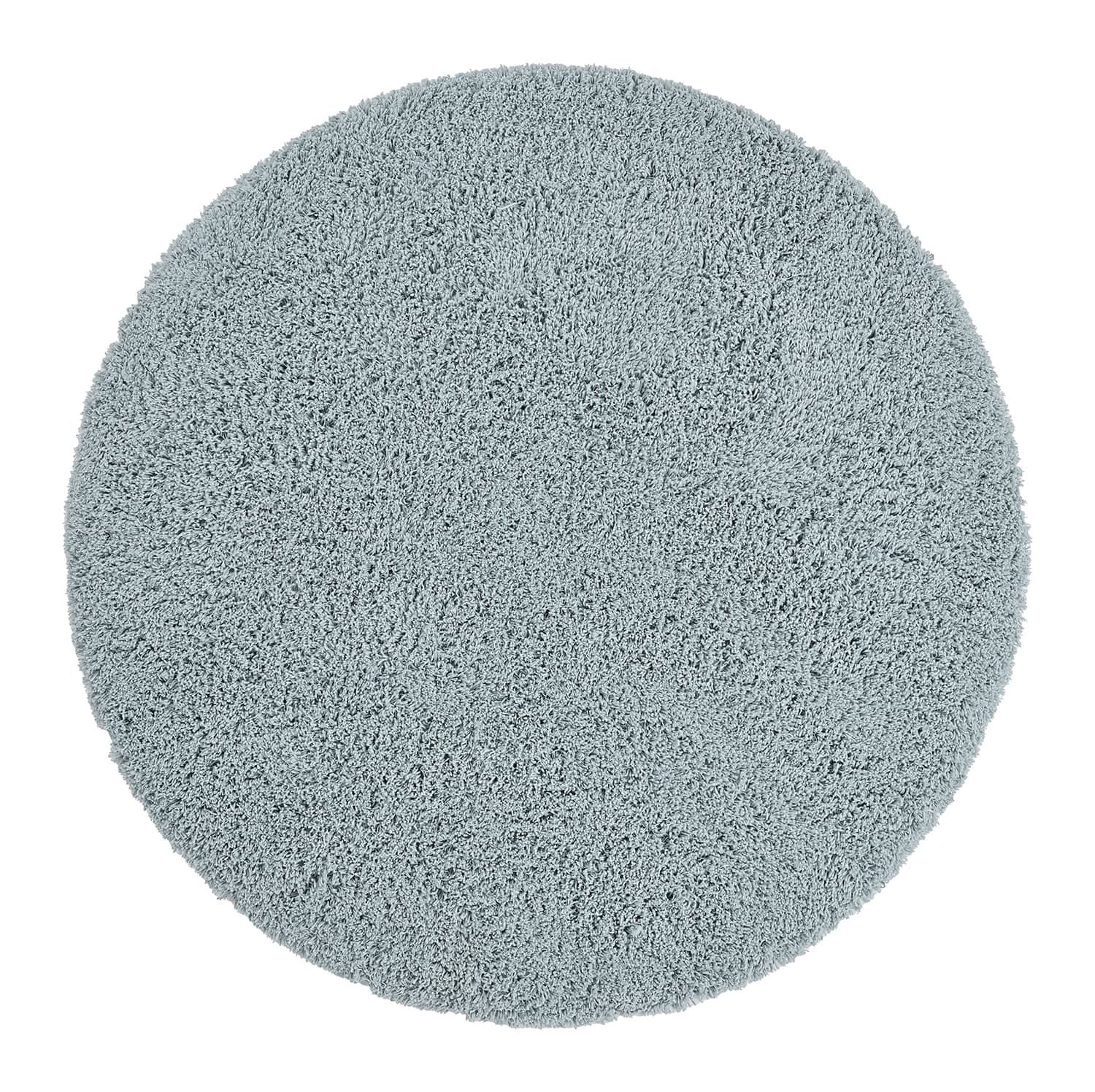 Rundt teppe - Combarro Solid Cotton Shaggy (lyseblå) (Størrelse: Ø 200 cm)