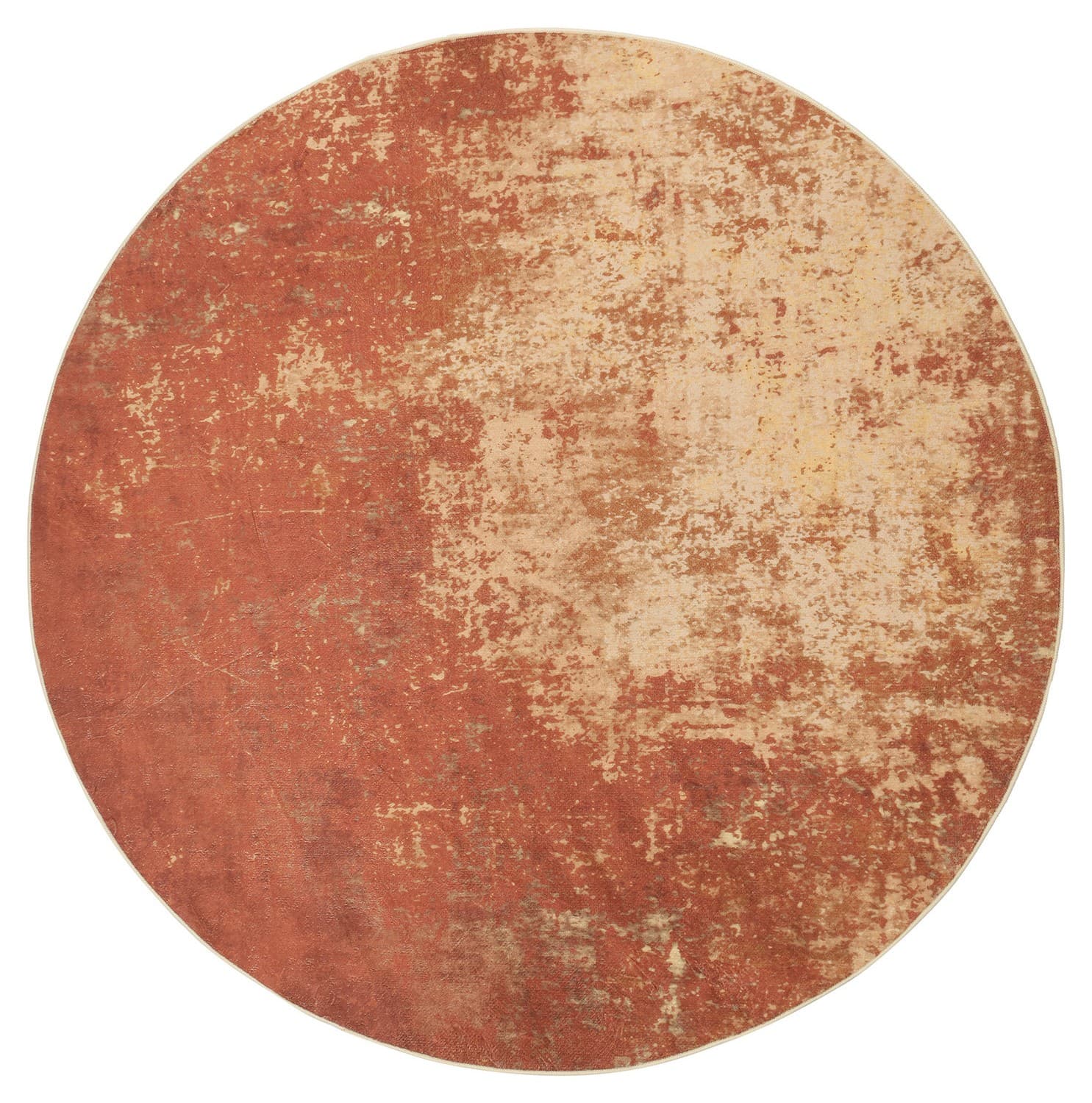 Rundt teppe - Lynton (terracotta) (Størrelse: Ø 240 cm)