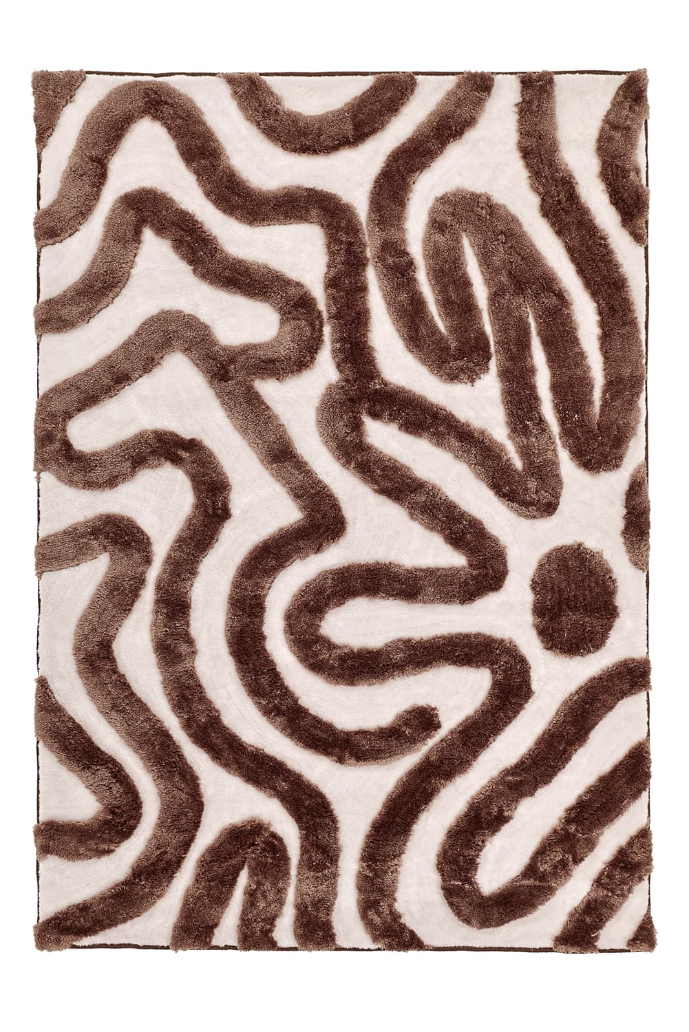 Ryetepper - Akaba (brun/lys rosa) (Størrelse: 200 x 290 cm)