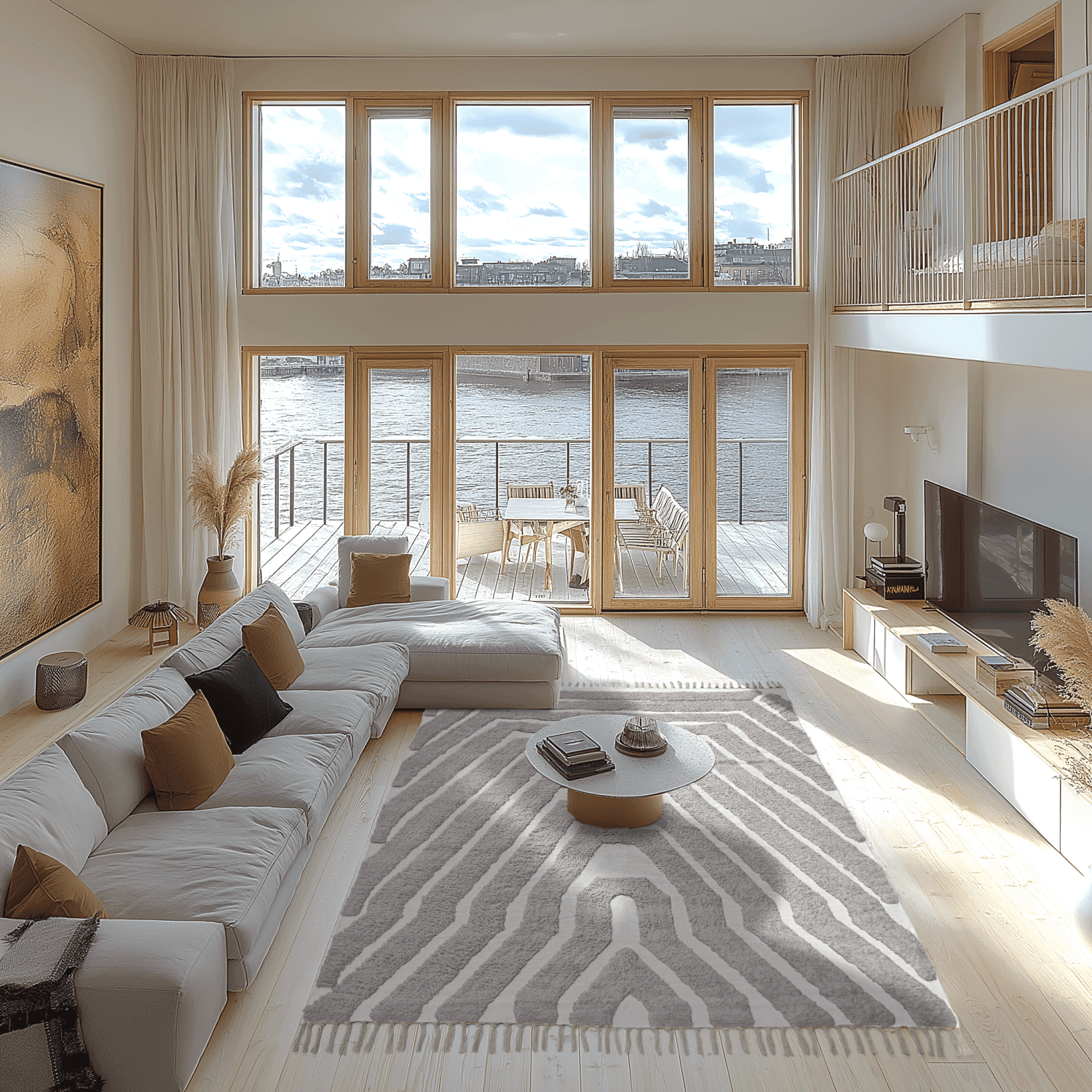 Ryetepper - Callista Natural Cotton Shaggy (taupe) (Størrelse: 200 x 290 cm)