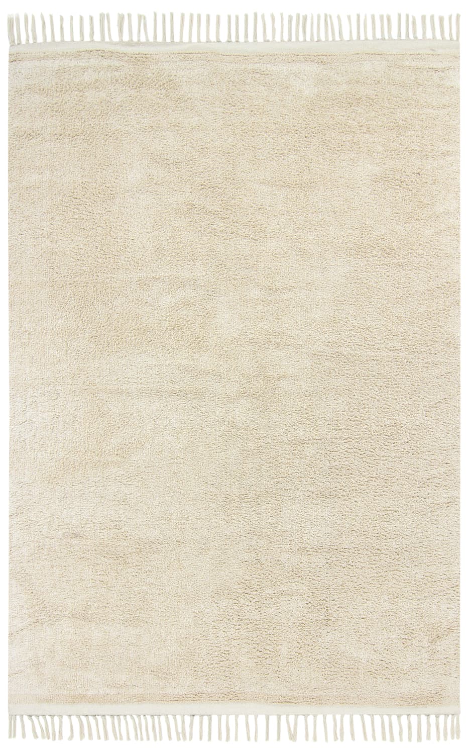 Ryetepper - Celina Natural Cotton Shaggy (off white/beige) (Størrelse: 240 x 340 cm)
