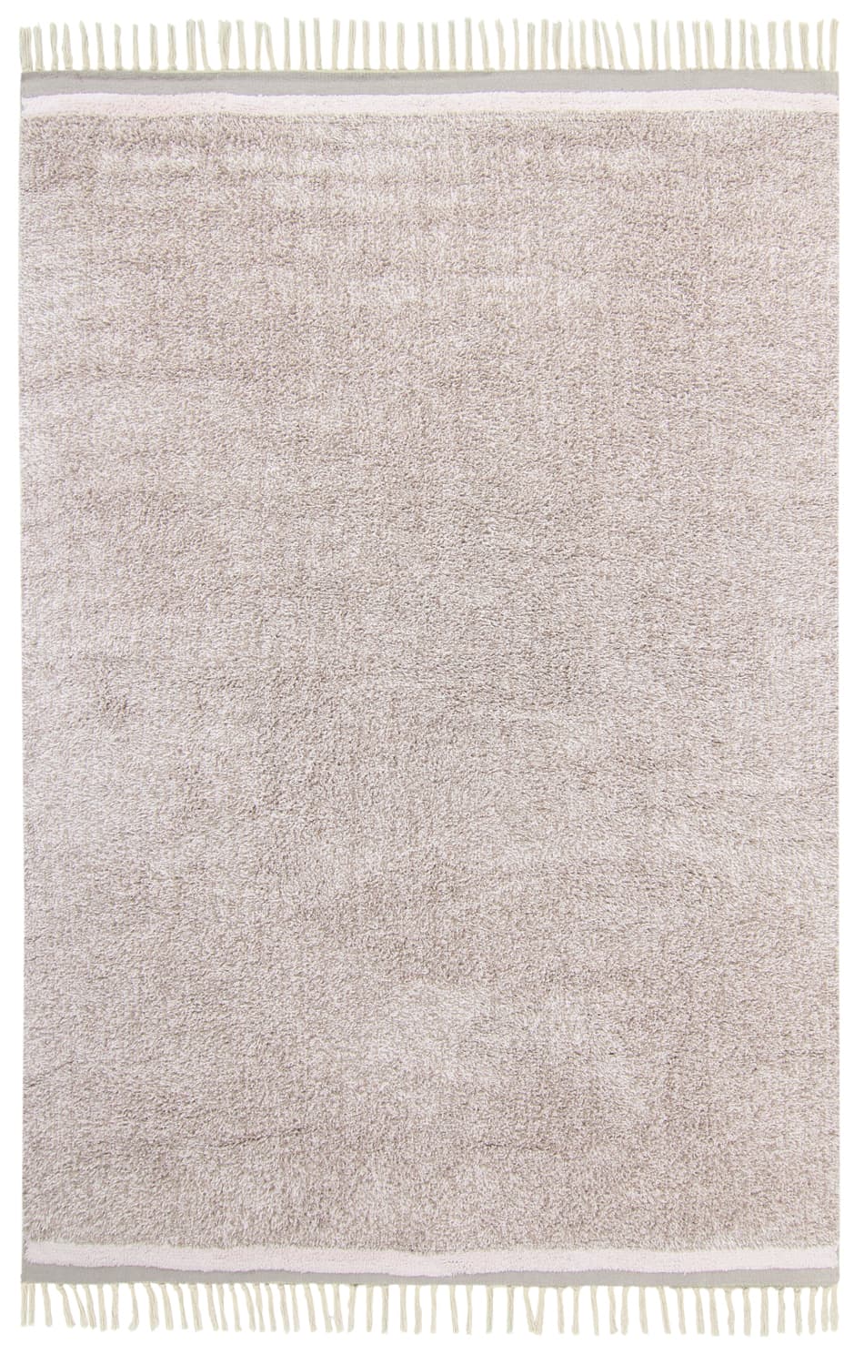 Ryetepper - Celina Natural Cotton Shaggy (taupe/lavendel) (Størrelse: 240 x 340 cm)