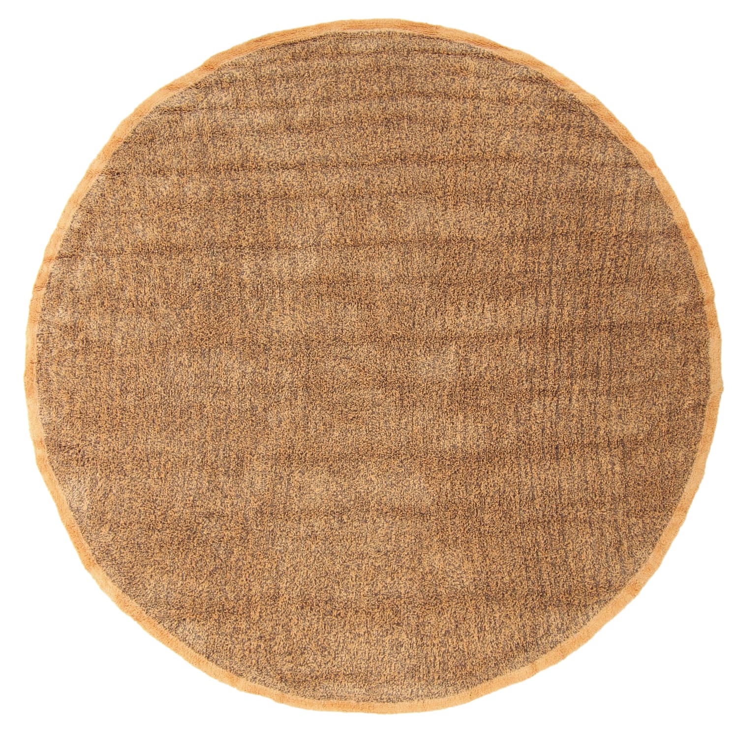 Rundt teppe - Celina Natural Cotton Shaggy (brun/oransje) (Størrelse: Ø 240 cm)