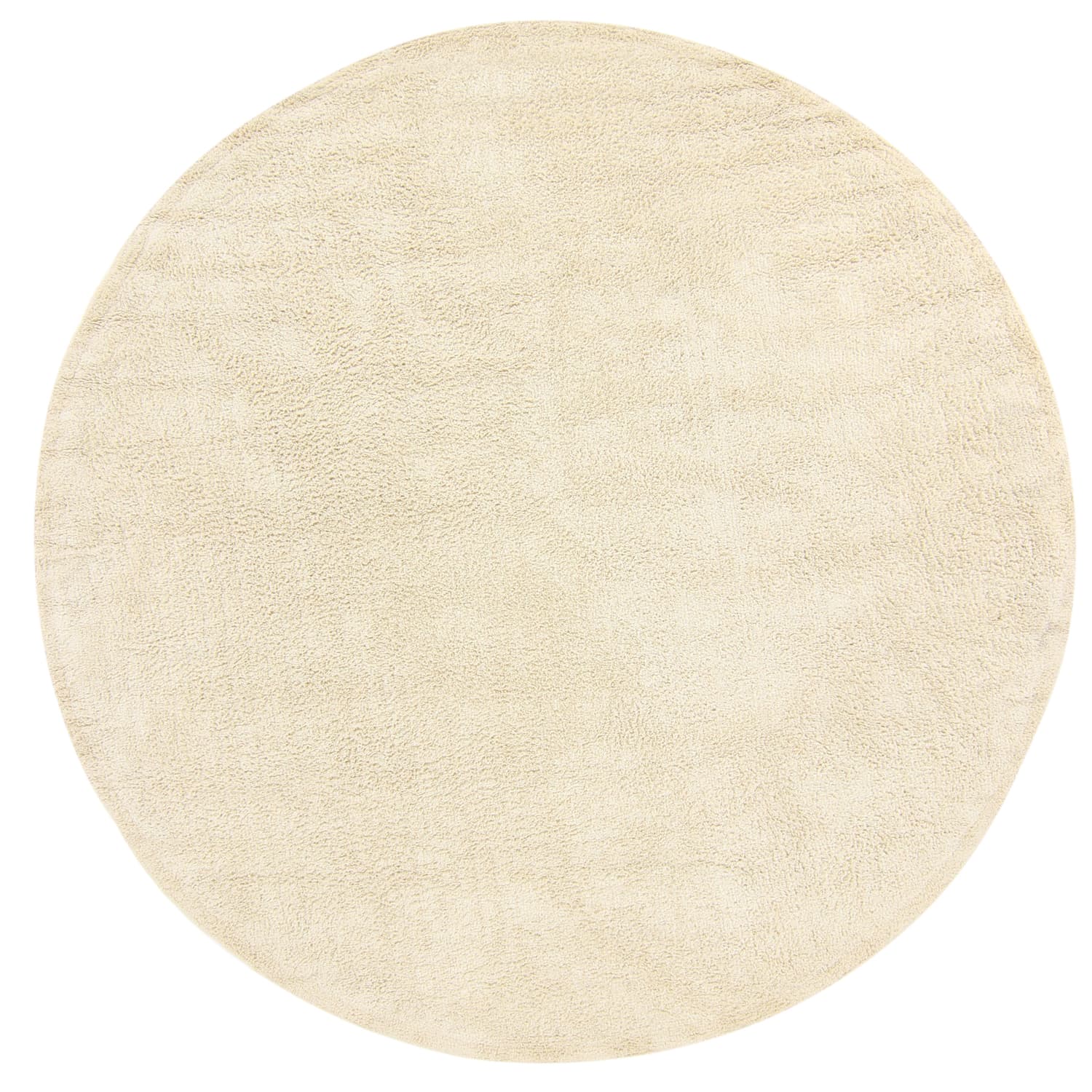 Rundt teppe - Celina Natural Cotton Shaggy (off white/beige) (Størrelse: Ø 240 cm)
