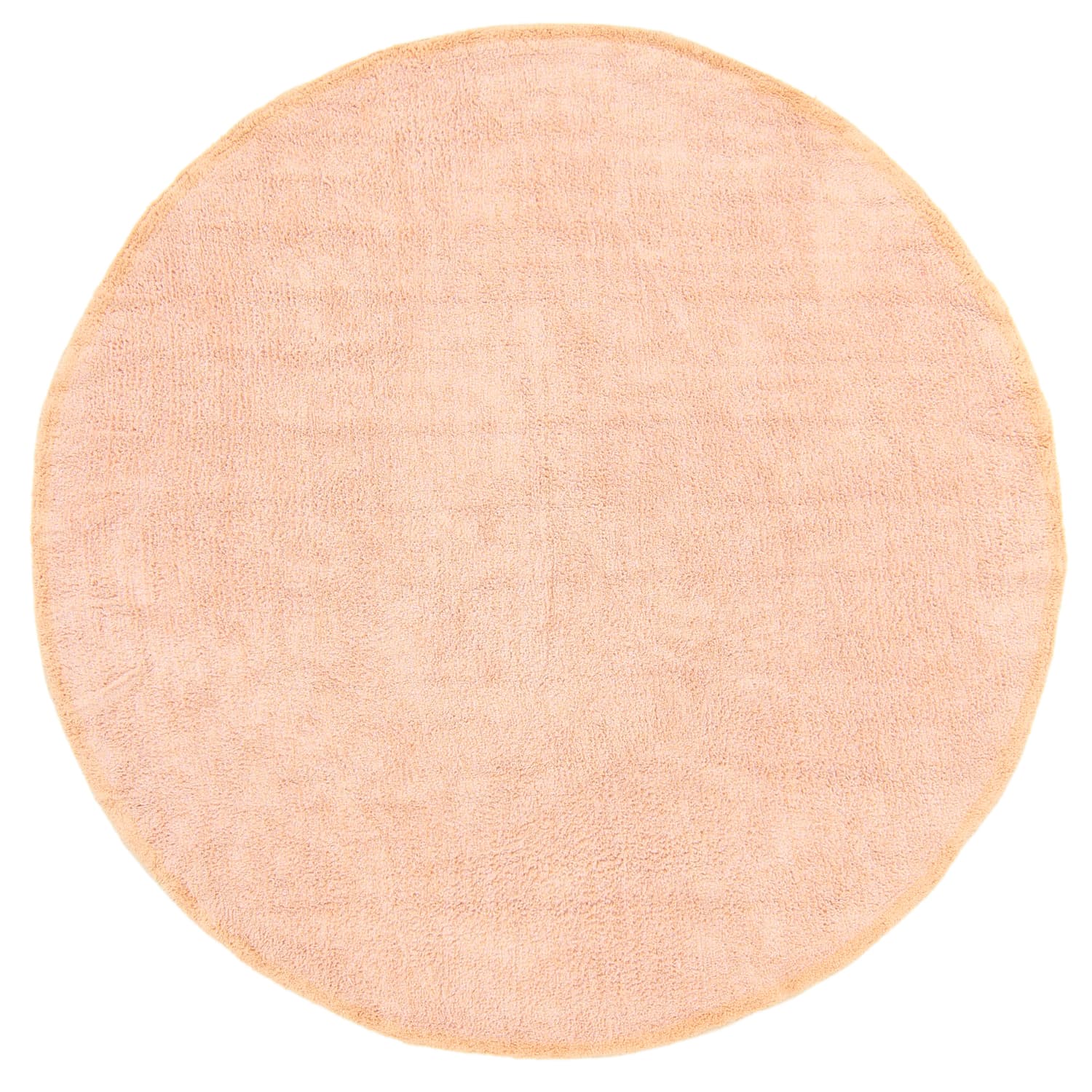 Rundt teppe - Celina Natural Cotton Shaggy (rosa/beige) (Størrelse: Ø 240 cm)