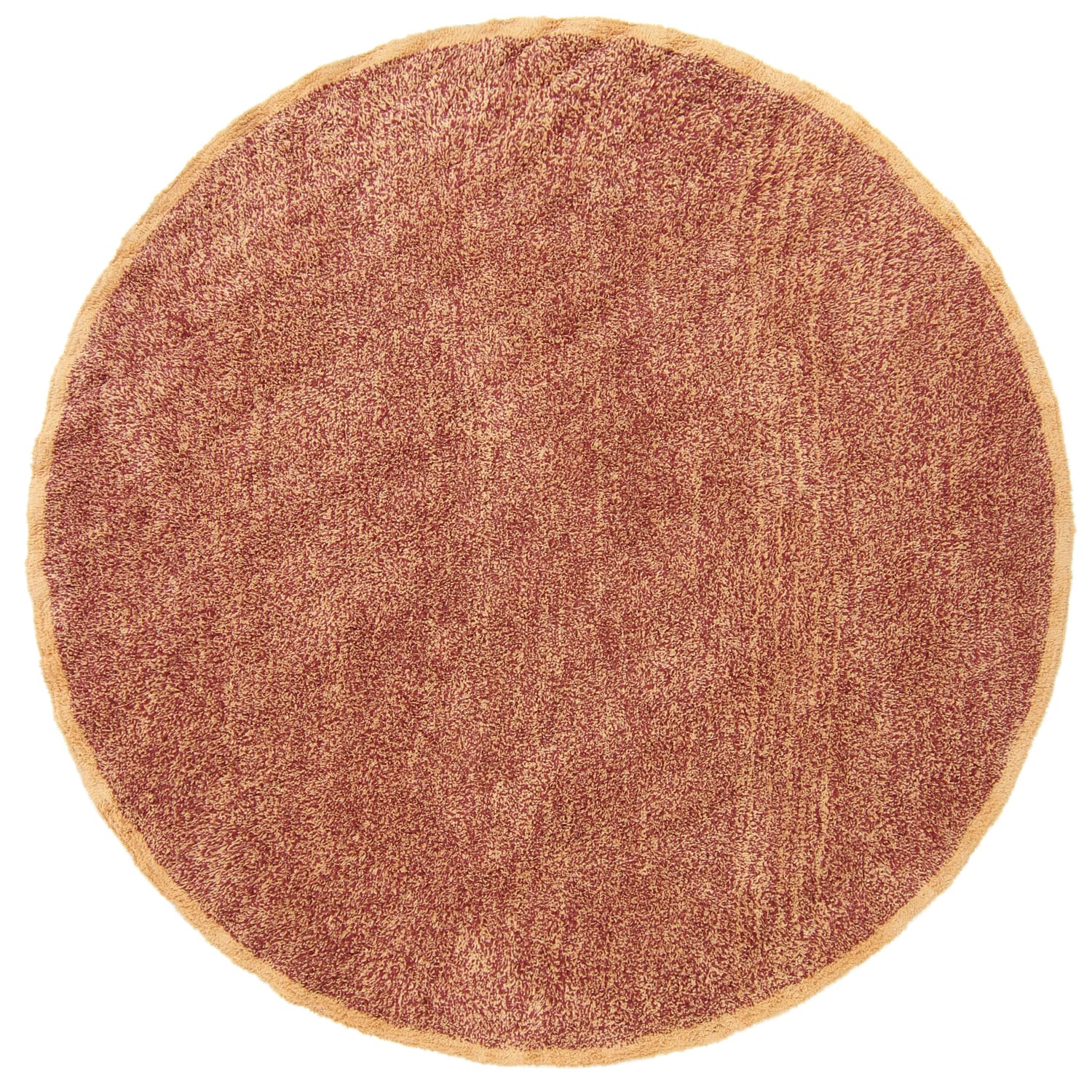 Rundt teppe - Celina Natural Cotton Shaggy (rød) (Størrelse: Ø 240 cm)