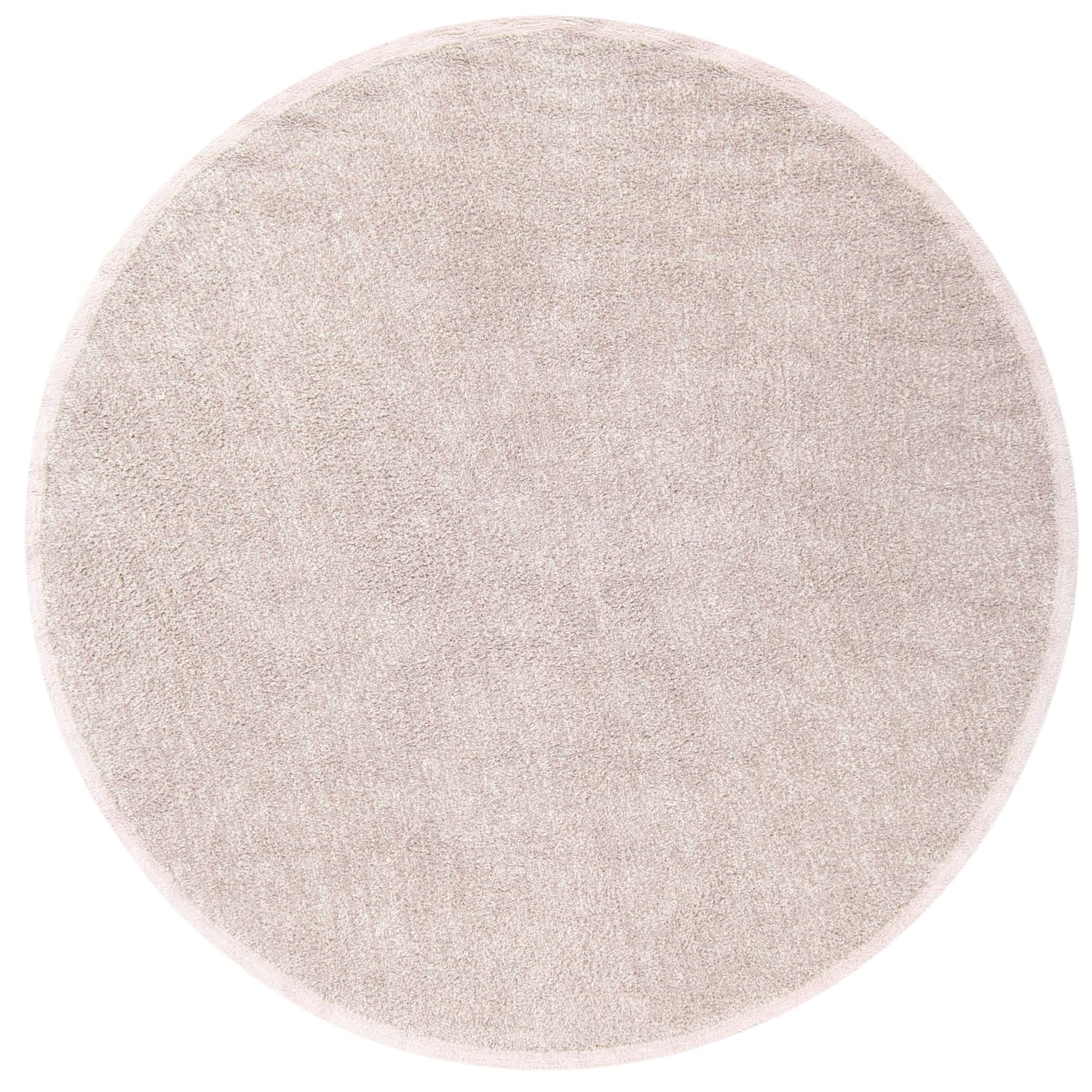Rundt teppe - Celina Natural Cotton Shaggy (taupe/lavendel) (Størrelse: Ø 240 cm)