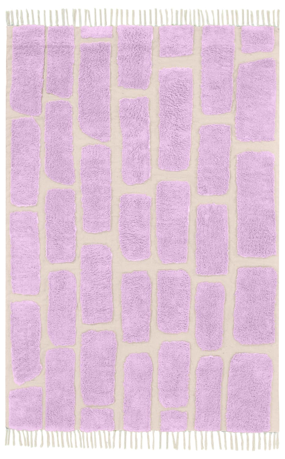 Ryetepper - Cyrus Natural Cotton Shaggy (lilla) (Størrelse: 240 x 340 cm)