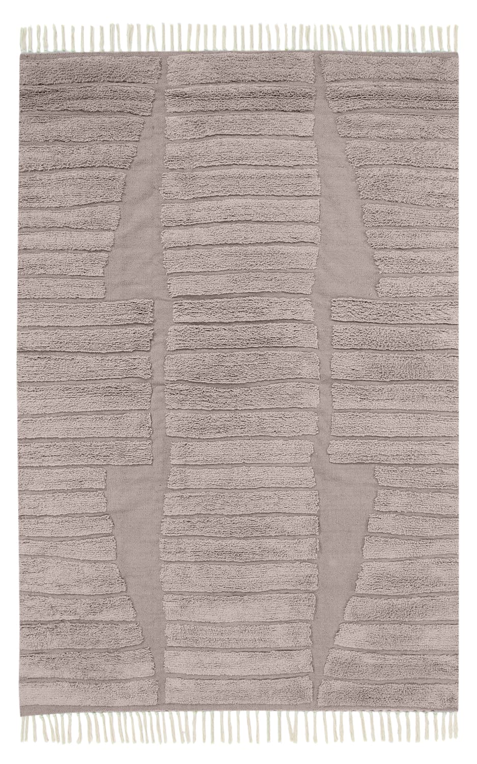 Ryetepper - Rani Natural Cotton Shaggy (taupe) (Størrelse: 200 x 290 cm)