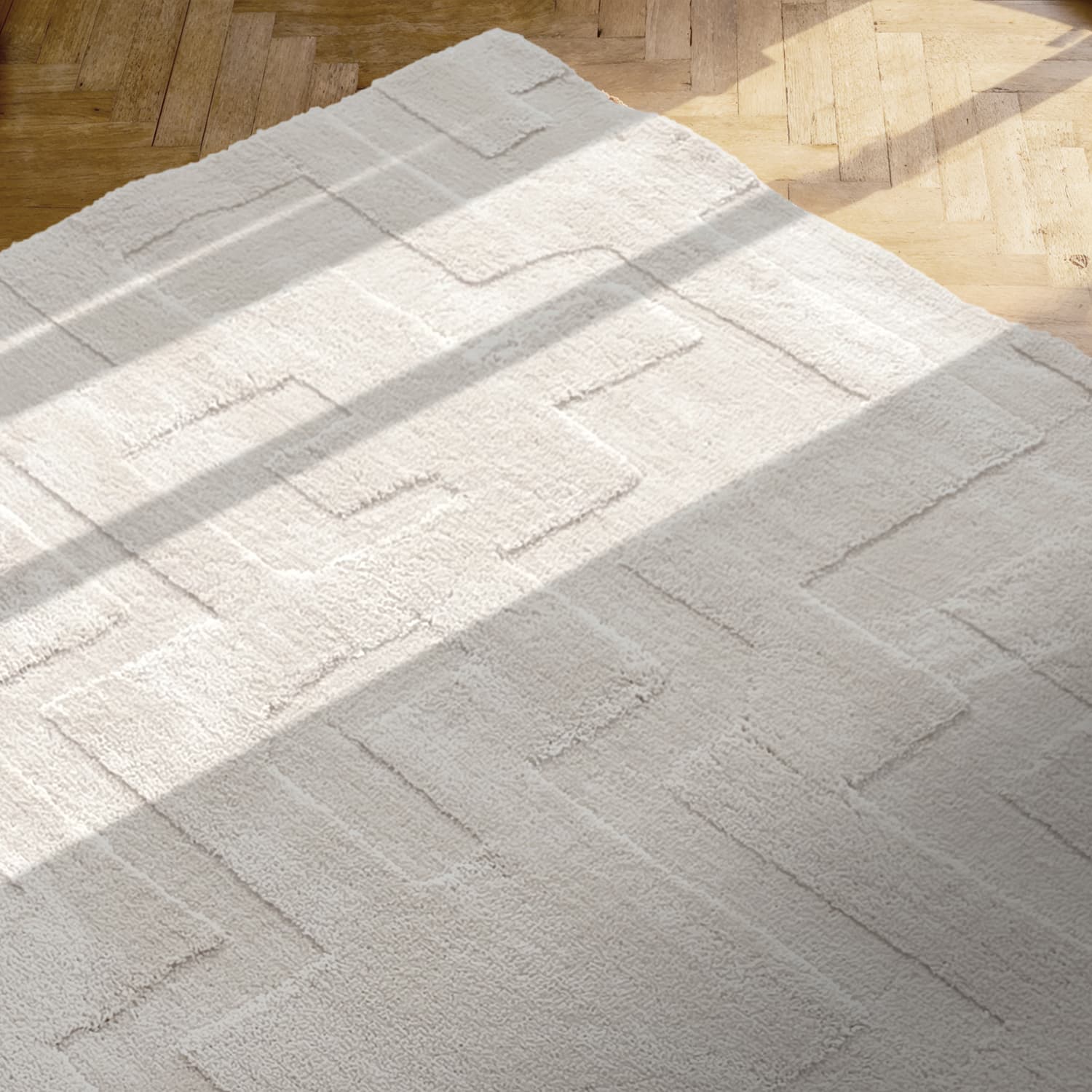 Ryetepper - Tripoli (krem) (Størrelse: 240 x 340 cm)