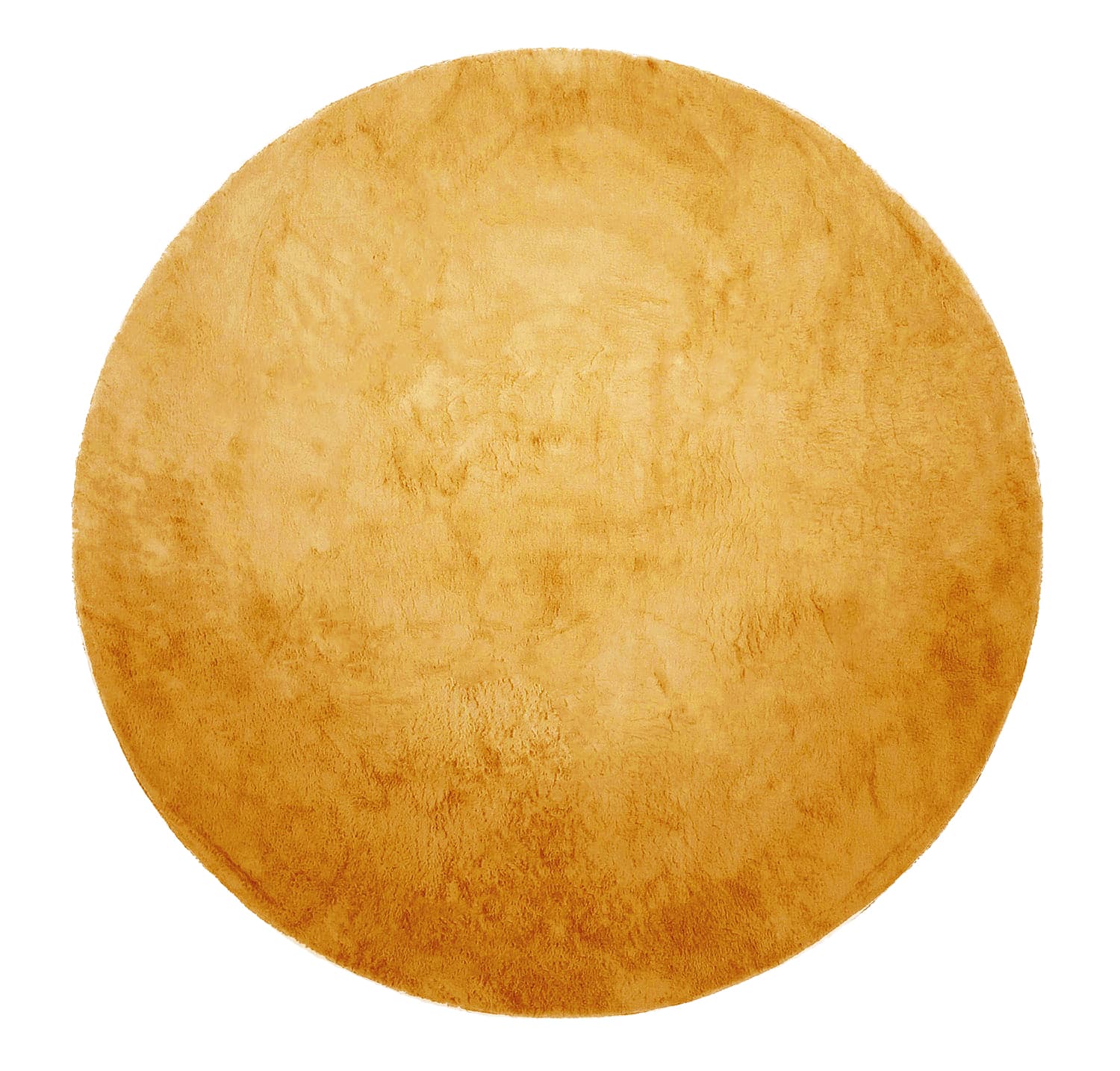 Runde tepper - Aranga Super Soft Fur (ochre) (Størrelse: Ø 240 cm)