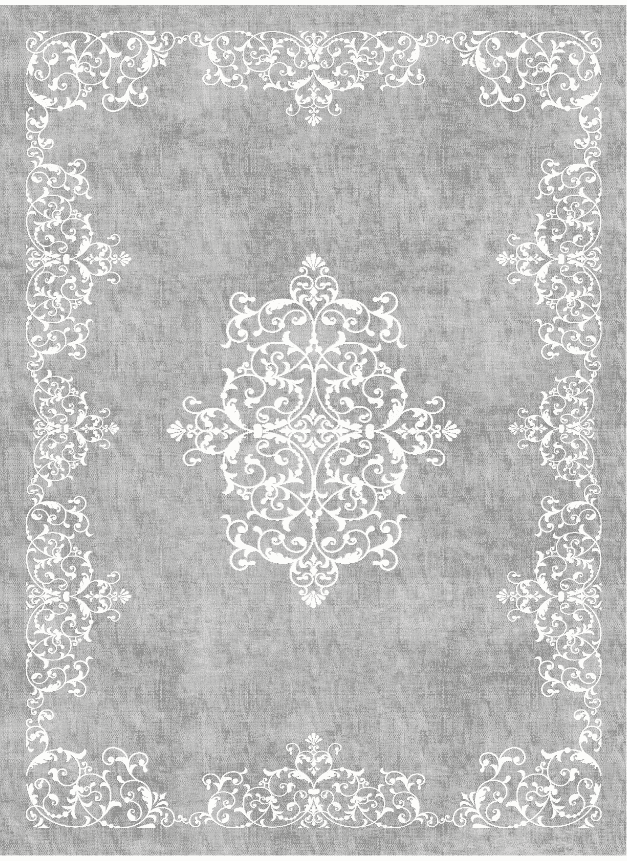 Wilton-teppe - Santi (grå/hvit) (Størrelse: 240 x 340 cm)