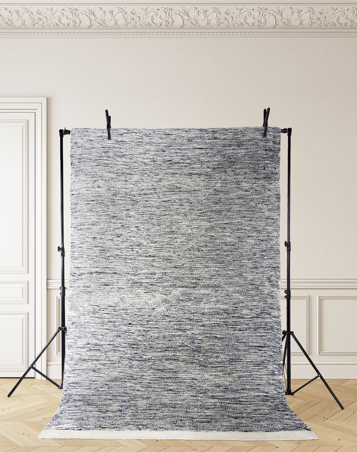 Ullteppe - Savona (svart/hvit) (Størrelse: 200 x 290 cm)