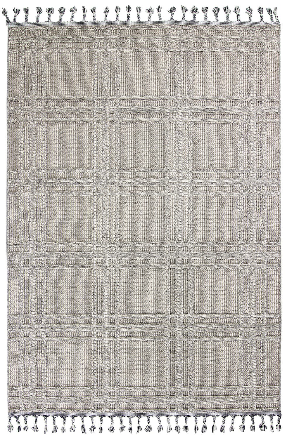 Shaggy - Indoor/Outdoor Victoria (grå) (Størrelse: 240 x 340 cm)