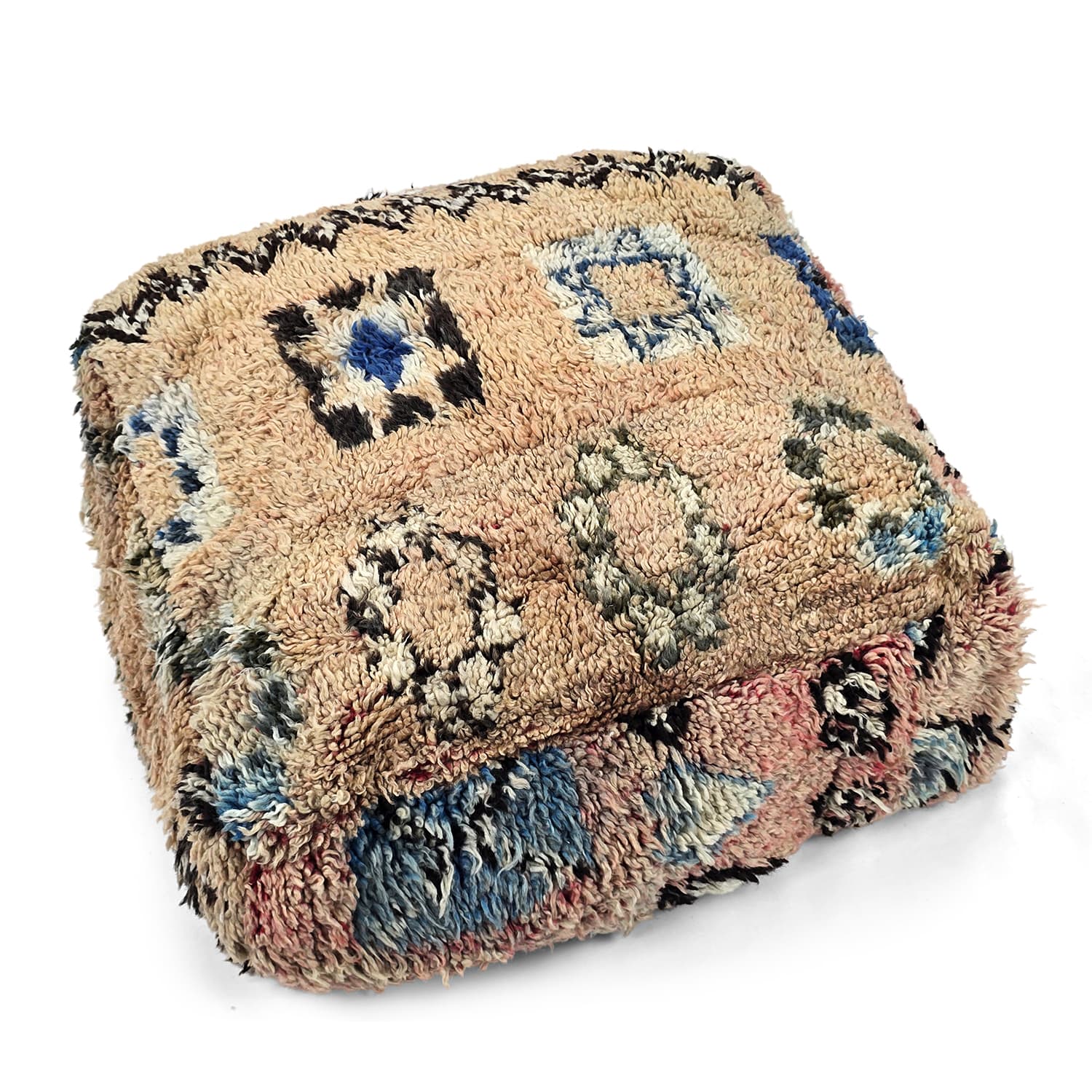 Sittepuff - Marokkansk Azilal 065 (Størrelse: 60 x 60 cm)