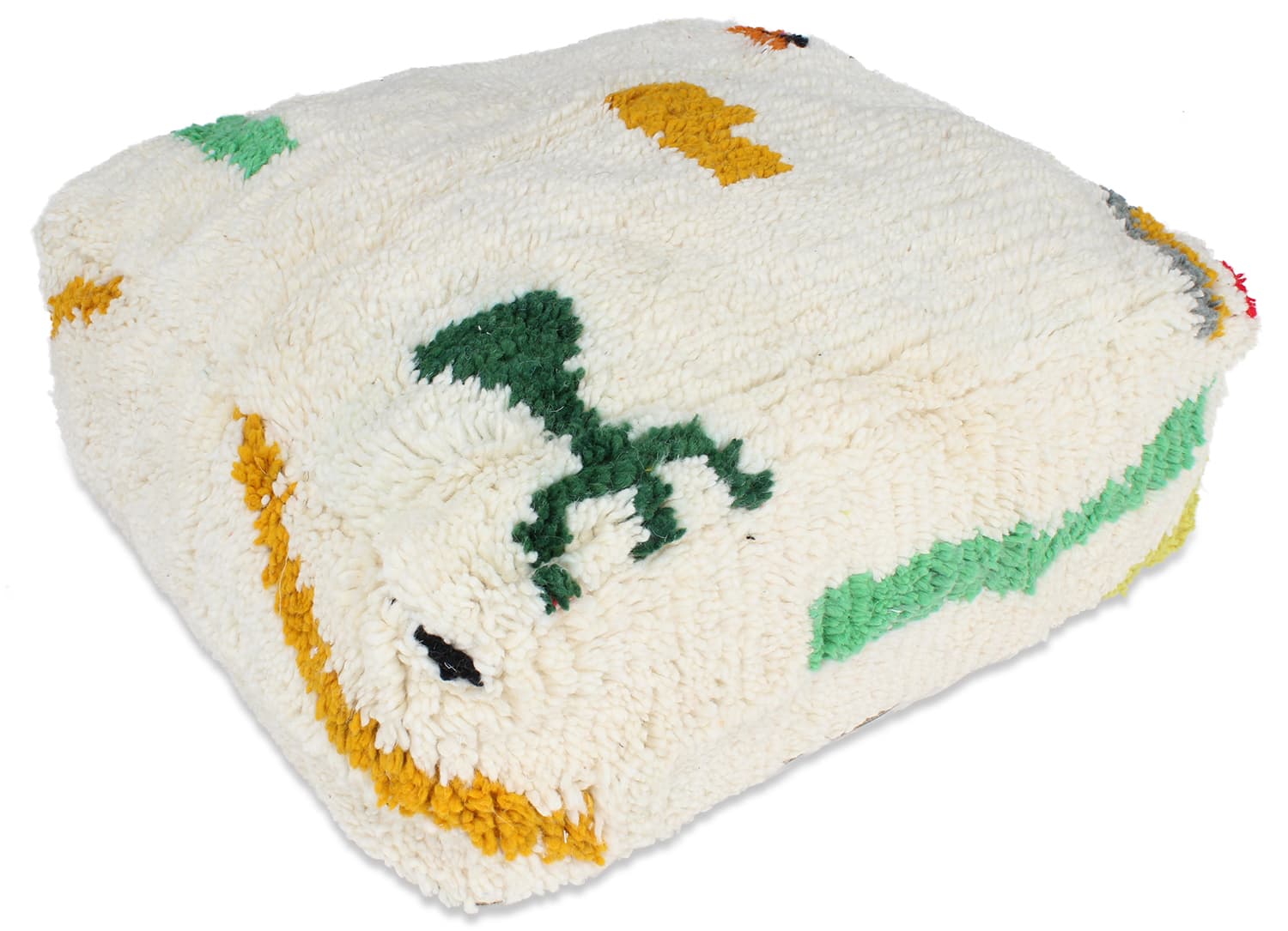 Sittepuff - Marokkansk Beni Ourain (Størrelse: 60 x 60 cm)