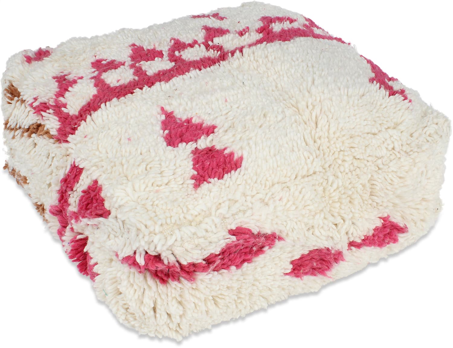 Sittepuff - Marokkansk Beni Ourain (Størrelse: 60 x 60 cm)