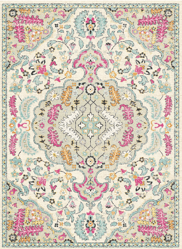 Wilton-teppe - Lastres (multi) (Størrelse: 240 x 340 cm)