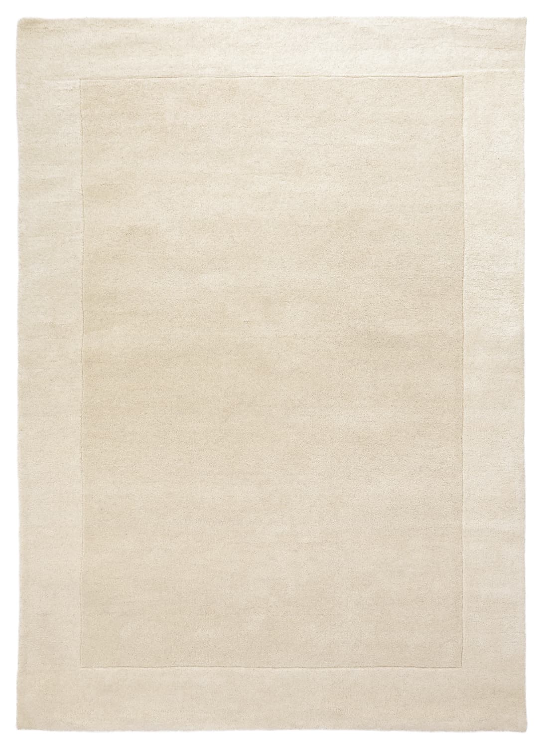 Ullteppe - Gaya Hand Tufted Wool Premium (krem/hvit) (Størrelse: 160 x 230 cm)