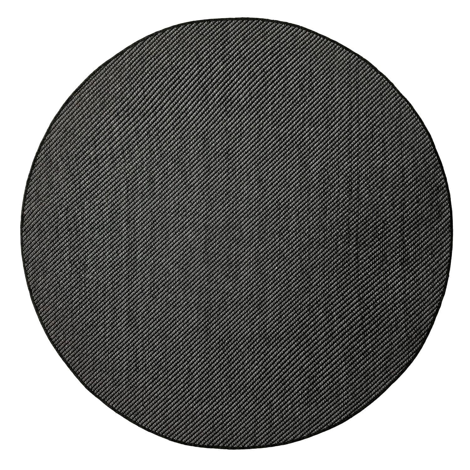 Rundt teppe - Indoor/Outdoor Bennett (svart) (Størrelse: Ø 200 cm)