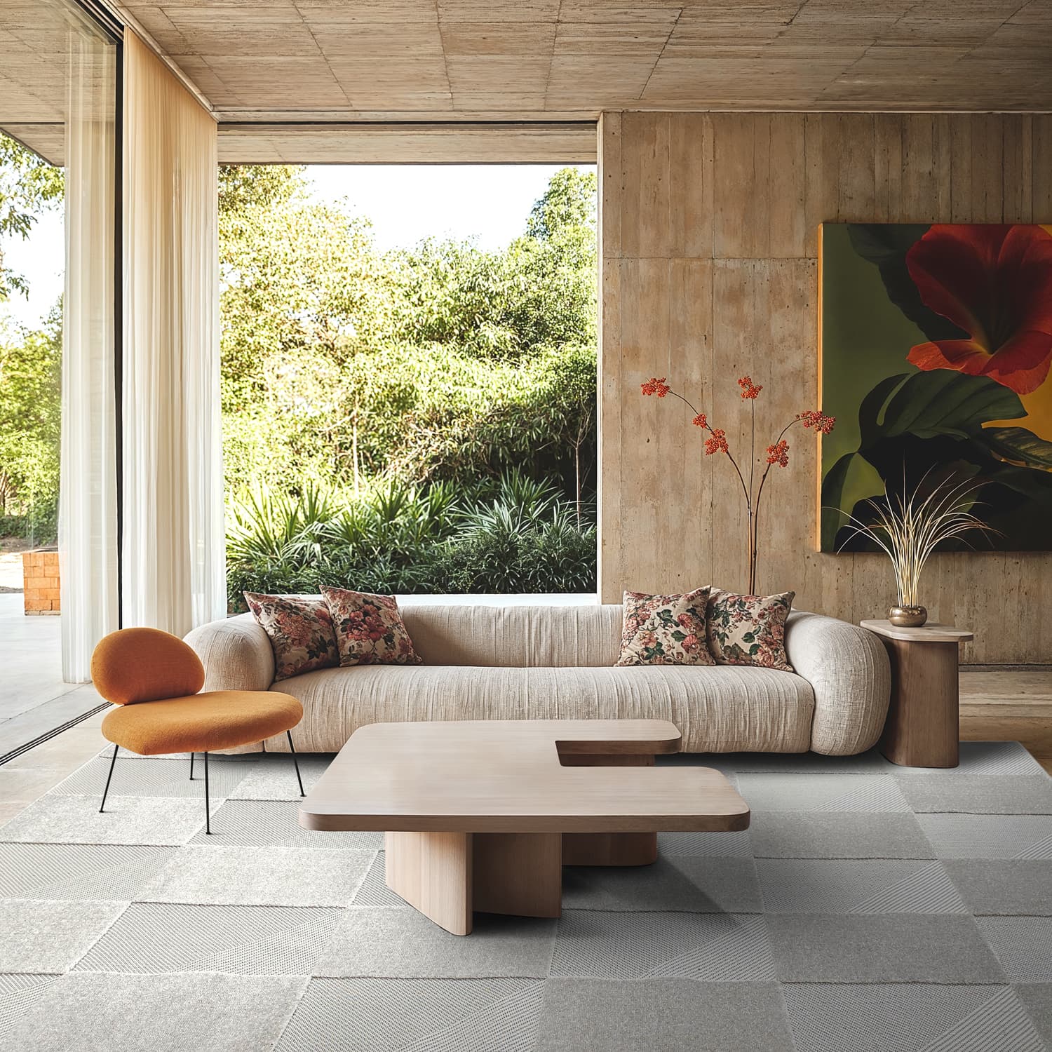 Shaggy Indoor/Outdoor - Carlisle (beige) (Størrelse: 200 x 290 cm)