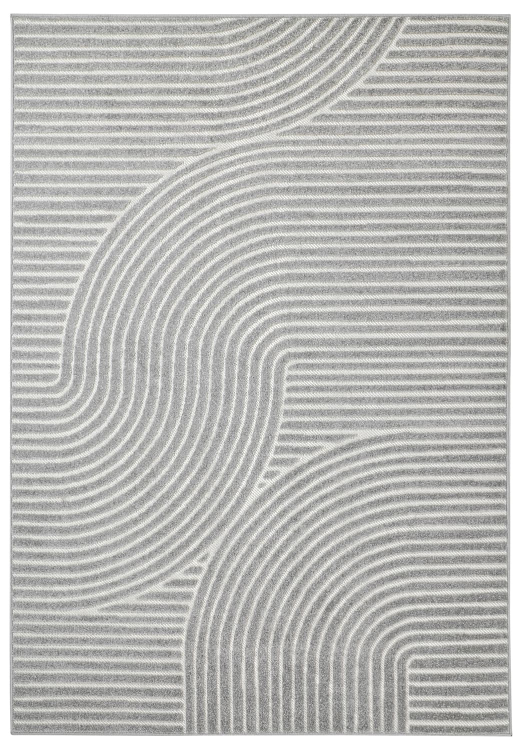 Shaggy Indoor/Outdoor - Devon (grå) (Størrelse: 200 x 290 cm)