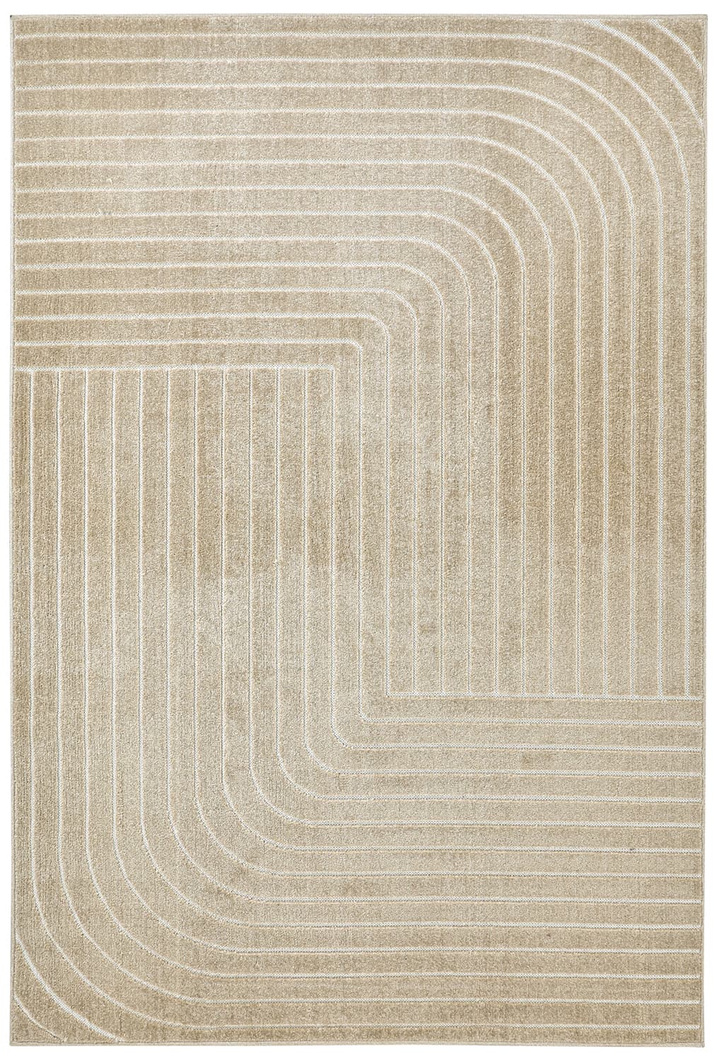Shaggy Indoor/Outdoor - Hazleton (beige) (Størrelse: 200 x 290 cm)