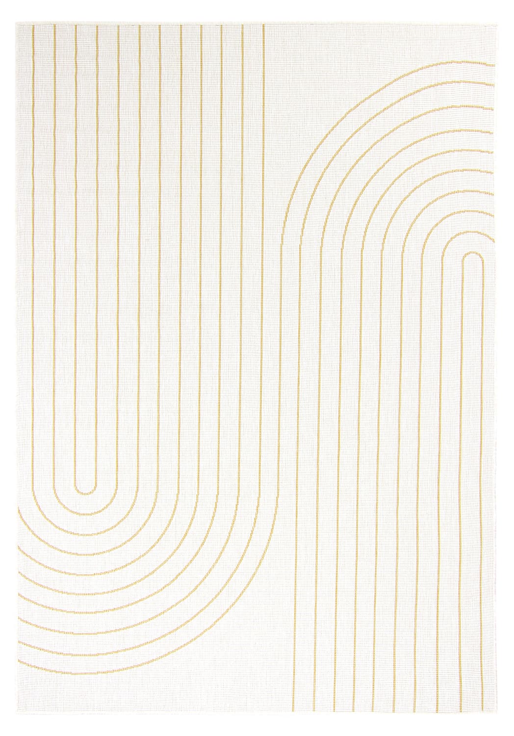 Innendørs/Utendørs tepper - Gordo (gul) (Størrelse: 240 x 340 cm)