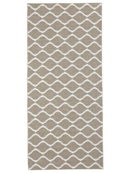 Plastmatter - Horredsmattan Wave (beige) (Størrelse: 150 x 150 cm)