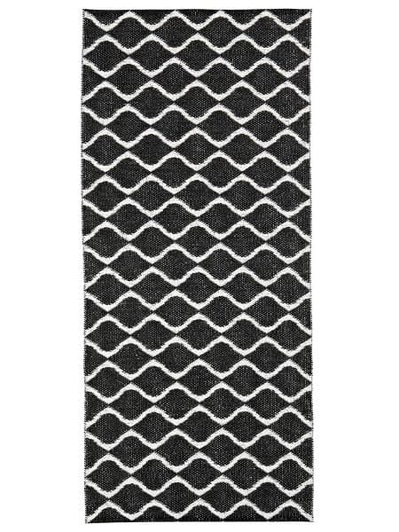 Plastmatter - Horredsmattan Wave (sort) (Størrelse: 70 x 450 cm)