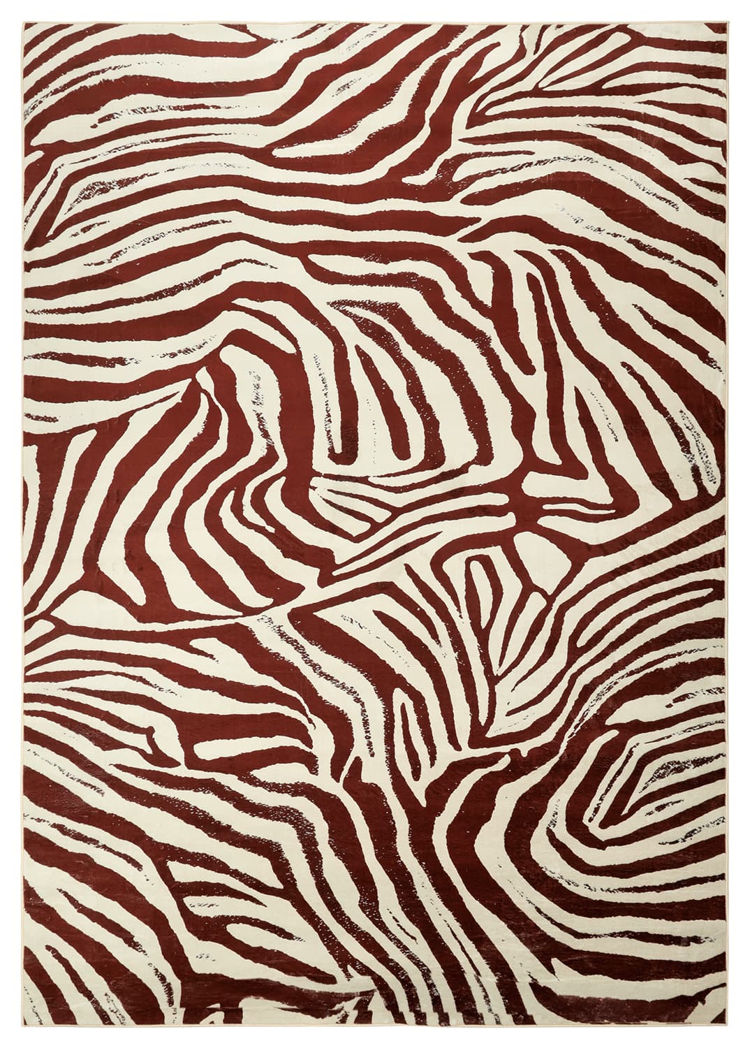 Wilton-teppe - Kariega (rød/hvit) (Størrelse: 200 x 280 cm)