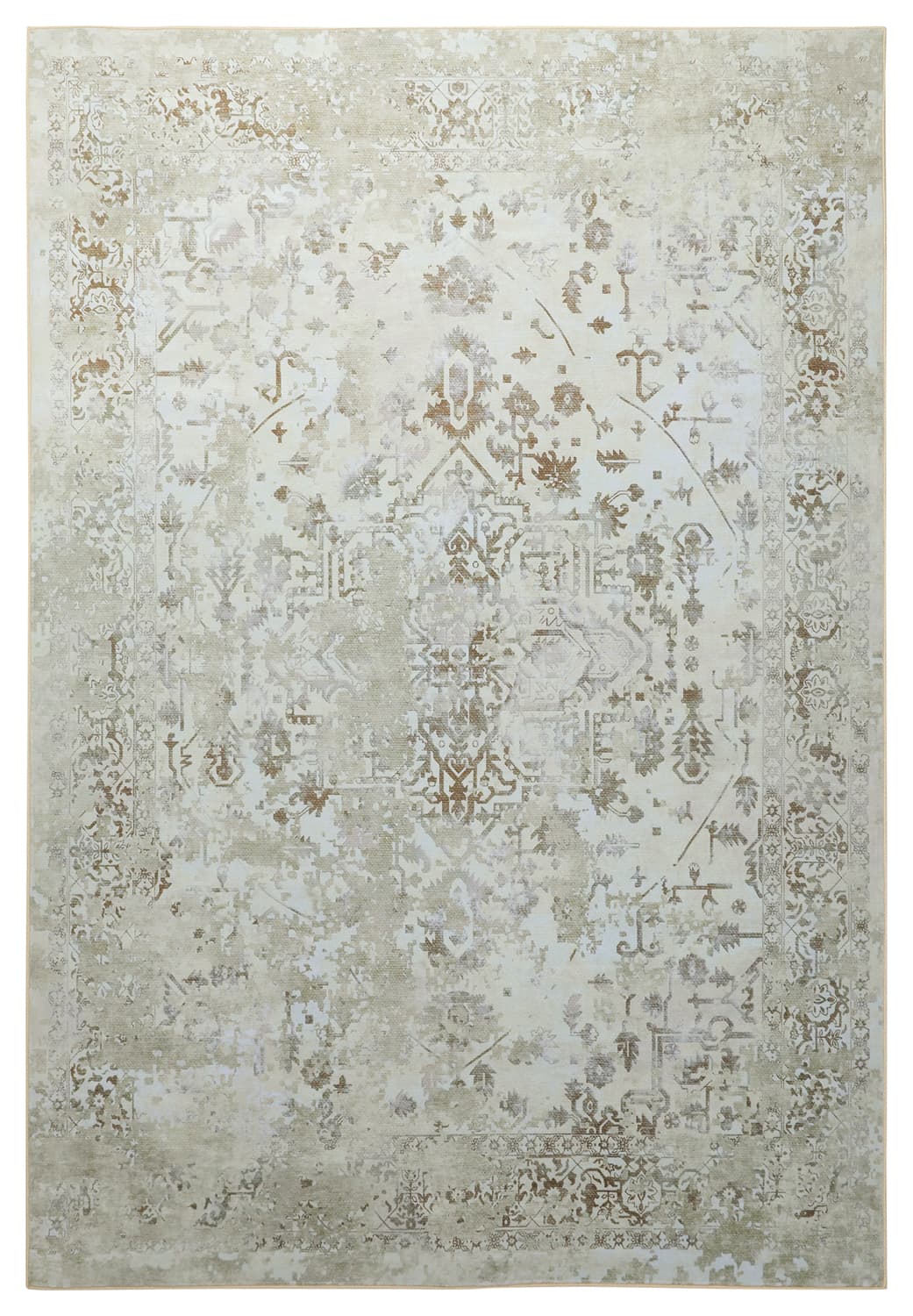 Wilton-teppe - Mateur (beige) (Størrelse: 340 x 440 cm)