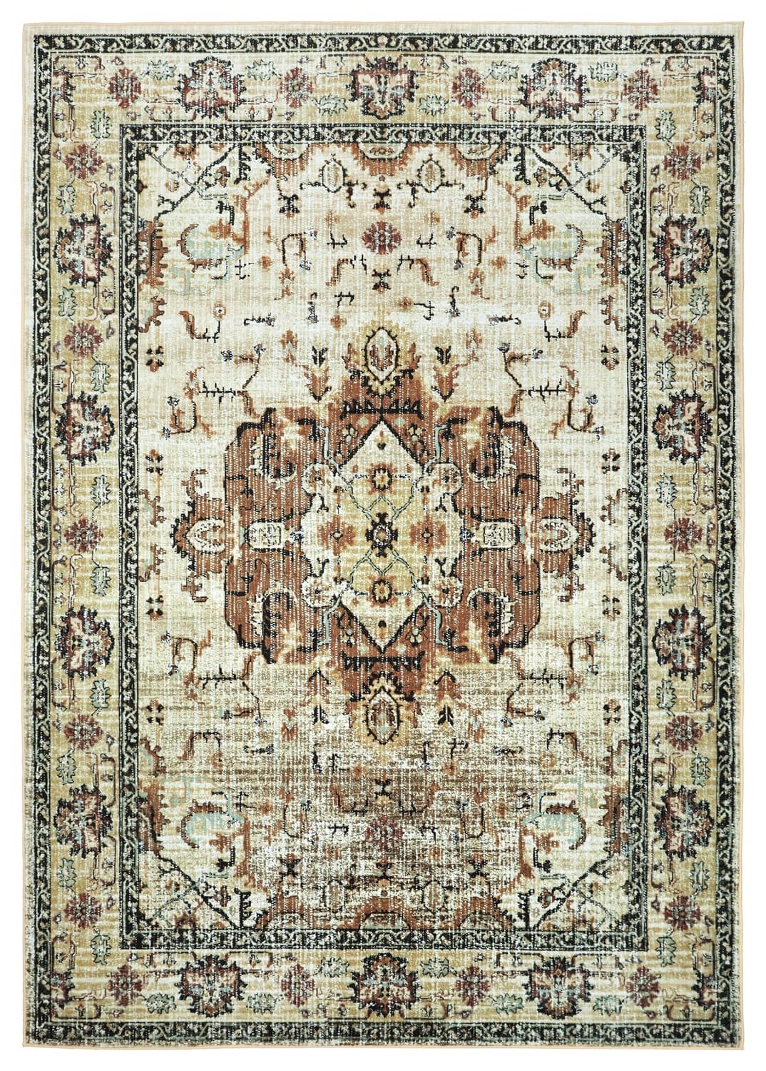 Wilton-teppe - Siliana (beige) (Størrelse: 240 x 340 cm)