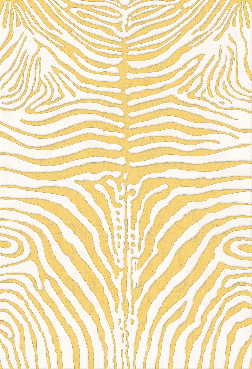 Wilton-teppe - Zebra (gul) (Størrelse: 240 x 340 cm)